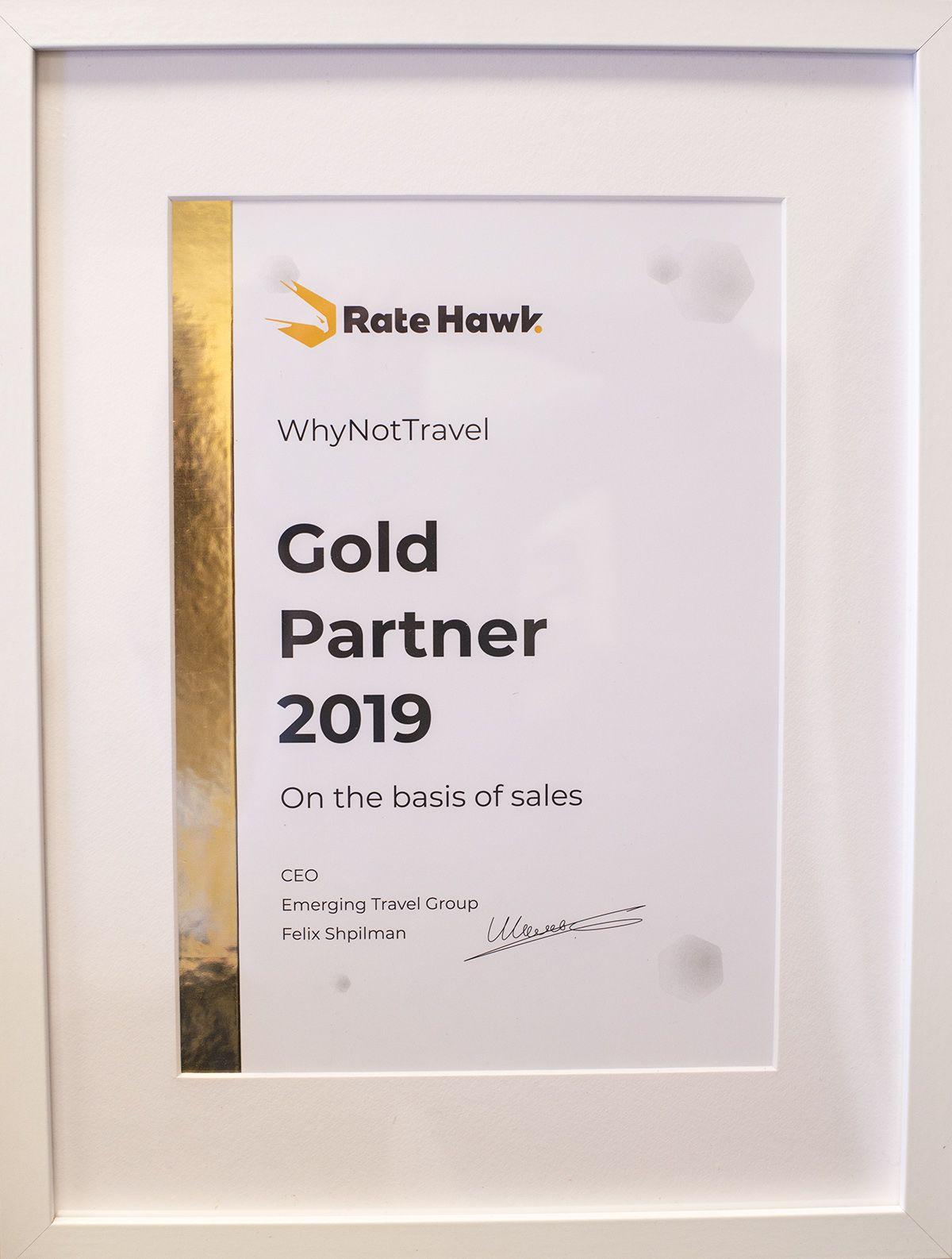 Gold Partner 2019 od RateHawk (zdjęcie 3)
